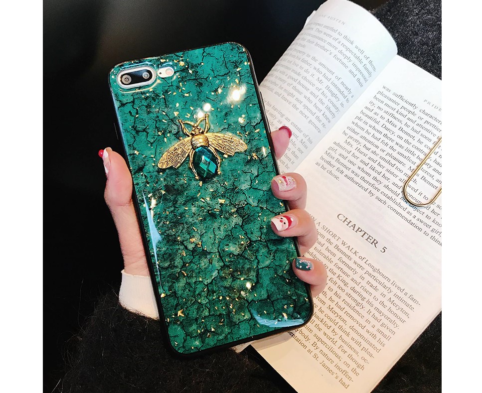 Diamond Bee Silicone Case for iPhone