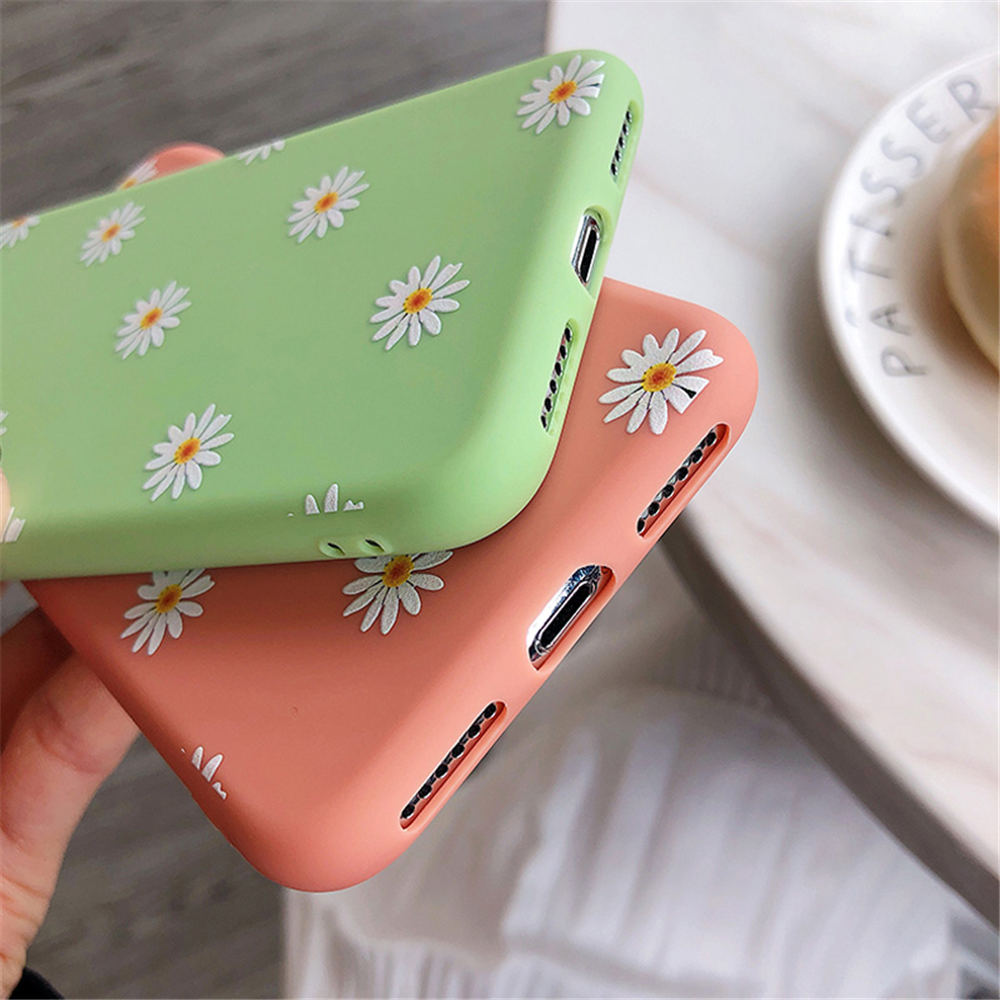 Floral Soft Silicone Phone Case for iPhone