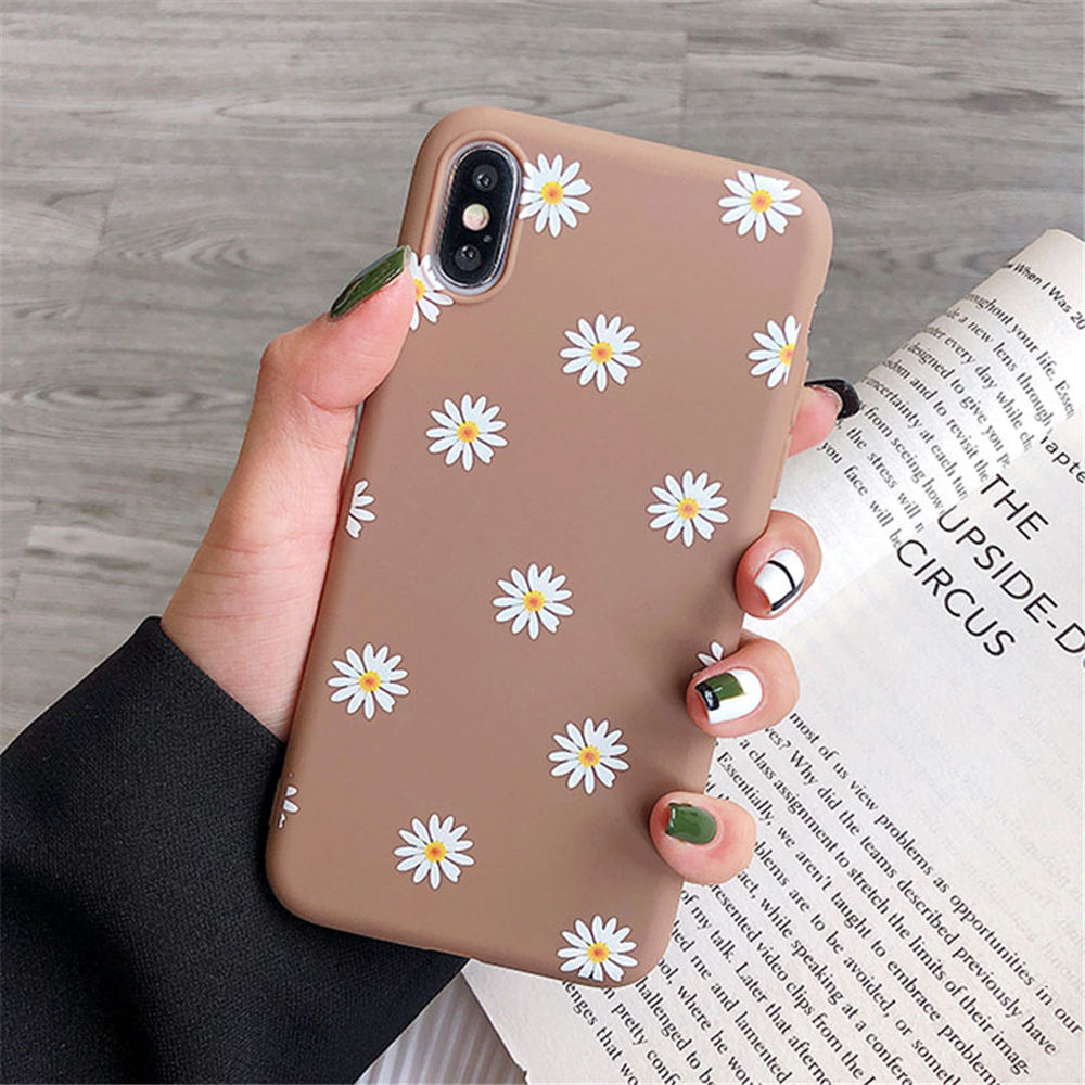 Floral Soft Silicone Phone Case for iPhone