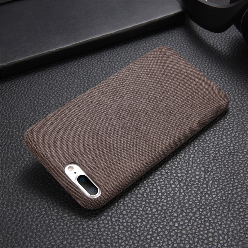 Burlap Textured Soft Phone Case for iPhone