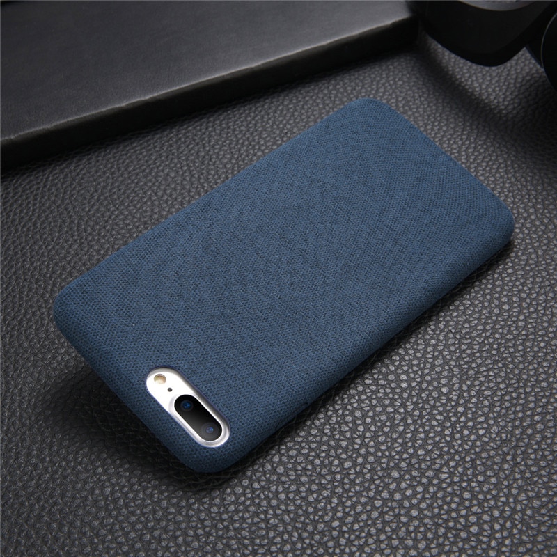 Burlap Textured Soft Phone Case for iPhone