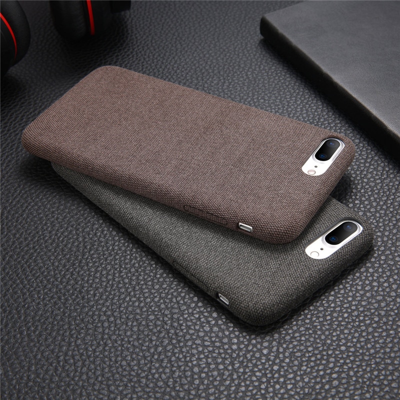 Burlap Textured Soft Phone Case for iPhone