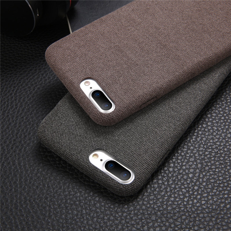 Burlap Textured Soft Phone Case for iPhone